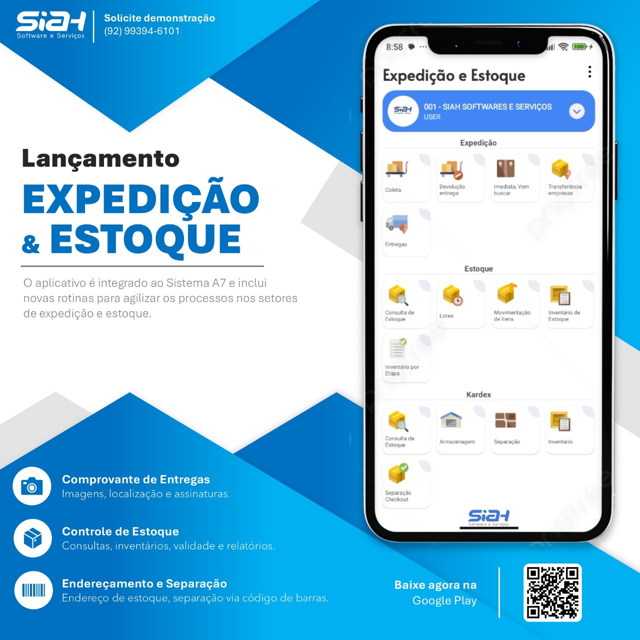Imagem do banner do APP Expedição e Estoque